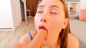 Dildo Deepthroat training session