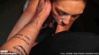 Eye Watering, Sloppy Deepthroat Blowjob from Filthy British MILF - ft. Next Door Sophia