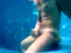 Str8 underwater and cum