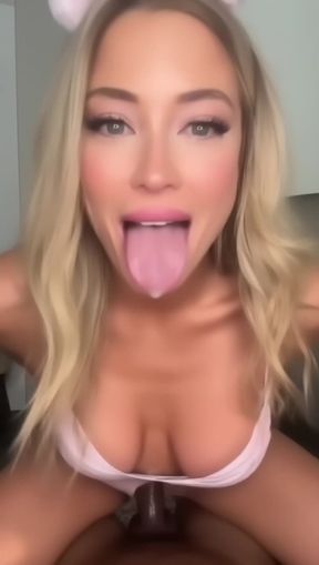 ahegao, e-girl, facial, long hair, looking, video created by AI