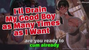 Feral Femdom Drains You Repeatedly in Intense ASMR Experience