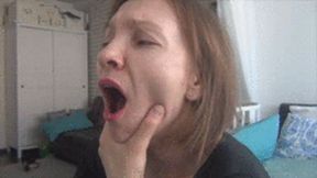 YAWNING NEAR THE COMPUTER 4