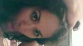 Beautiful brunette Mexican girl giving me nice amateur head