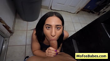Sexy busty teen brunette with nice round butt get fucked at a public laundromat - Nikki Mars, Jason Legend