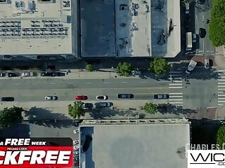 Wicked - Busty Brunette Babe Slurps On A Cock And Gets Fucked Hard - Jennifer White