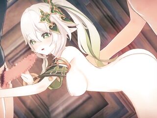 【Genshin Impact Nahida】group-sex 3D Anime Animation.(Fingering,handjob,blowjob-sex,sex)