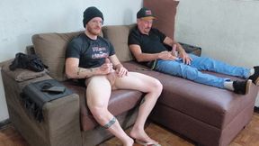 Stepfather Jerking off with His Stepson