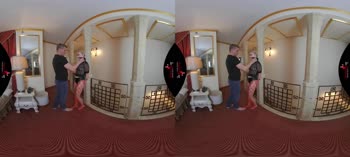Blonde Submissive Gets Bound and Banged in Crotchless Fishnets VR