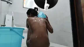 Baby during Bathroom