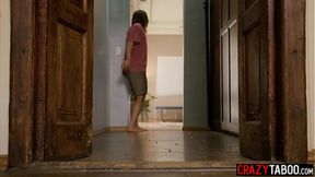 Petite Asian stepsister Lulu Chu caught stepbro jerking off on his hot MILF stepmom