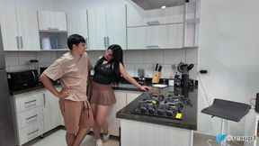 Busty Cleaner Caught and fucked