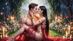 Desi Couple Ki Full Body Romance - Gold Jewelry Wali Bhabhi Aur Muscular Husband Ka Hot Bedroom Passion