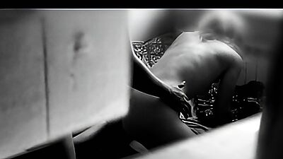 My stepdaughter was fucking with the neighbor, I caught her across the window , love her moans