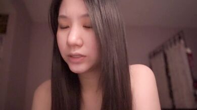 Hardworking asian solo girl does her asmr for me