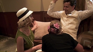Natalie Norton And Phoenix Marie In A Hot Threesome In The 1920's
