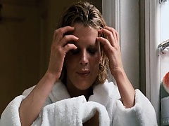 Kim Basinger in a hot sex scene at the base of a stairway