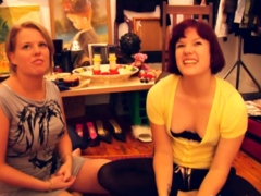 Blonde brunette lesbians flaming pussy licking fingering