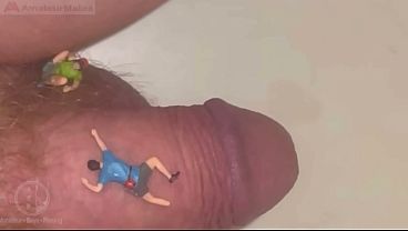 Fun dare: Tiny Parasite Guys Caught on Jules'_ Cock! See How He Gets Rid of and Punish Them:)