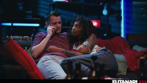 Horny Lesbian Grows Big Cock - Interracial Futanari Lezdom