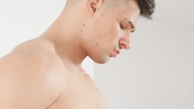 Black guy slobbers on a fat white dick and gets railed