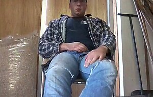 Str8 bear daddy stroke at work