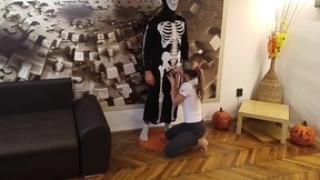 Skinny Russian girl gets properly fucked in the living room