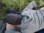 Cum Load into Hikers Mouth on Bike Ride