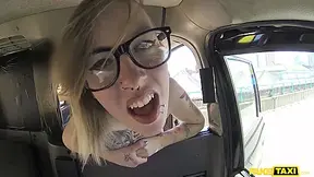 Skyler In Blonde With Glasses And Big Tattoos
