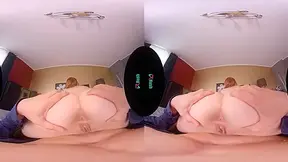 VRHUSH Charlie Red riding her stepfathers big cock in virtual reality