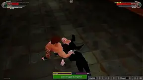 Eva Kant VS Jerle (Naked Fighter 3D)