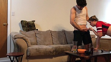 Watching football with my stepdad - Erin Electra
