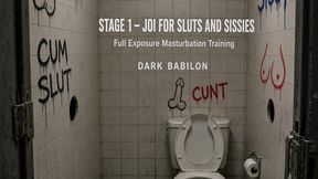 Stage 1 – JOI for Sluts and Sissies | Full Exposure Masturbation Training | Dark Babilon