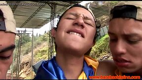 With No Condoms anal latino teenager group fuck outdoors