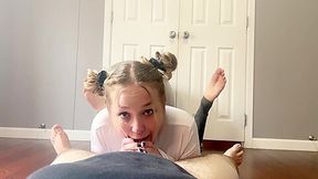 Stepsister Lets Me Rip Open Her Yoga Pants And Cum On Her Face - Teaser Video