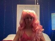 Cosplay Milf - Pink Wig and Lingerie - Just showing off POV pussy view