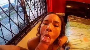 First time in Bogota, I got myself a Latina face to cum on