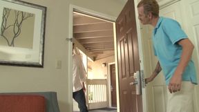 Blonde fetish girl screwed by two guys