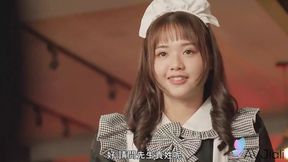 Shaved beaver maid gets fucked hard by client