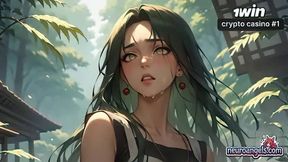 Green Maiden Squirting: 8 Penis Streams in the Pond