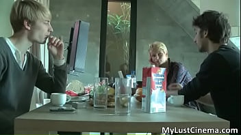 Horny amateur couple making out on the