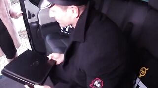 Ukrainian Bombshell Sara Hightail Rides Her Driver's Dick In Car During Roadtrip