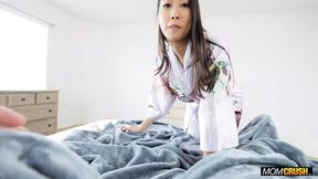 Sharon Lee, Asian step mom, gets creampie, bust out big tits, juicy ass&#x1F351;, nasty sex, nasty cum, nasty everything