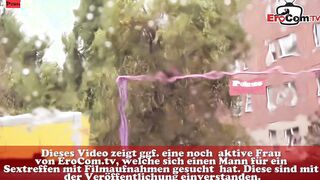 Slim German bimbo pick up at the street for outdoor Sex