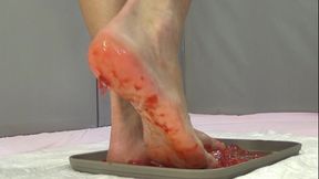 I Trample Strawberries with My Feet and Pee in Them