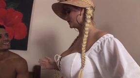 An amazing latina babe gets anally screwed