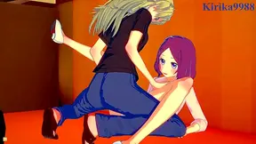 Intense Lesbian Play & Futanari Sex With Rin Toyama & Ko Yagami From New Game! Hentai