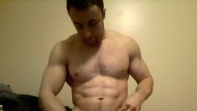 American Model, Zachary Plays with His Dick and Flexes