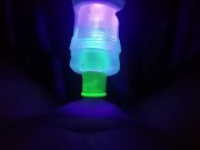 Glow in the Dark condom, Fleshlight fucking cumplay