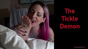 The Tickle Demon - Lady Lazarus And Antickl Succubus Femme Fatale Male Foot Worship And Tickling Male Feet WMV
