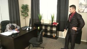 Men: Naked Twink Takes It Deep In Office